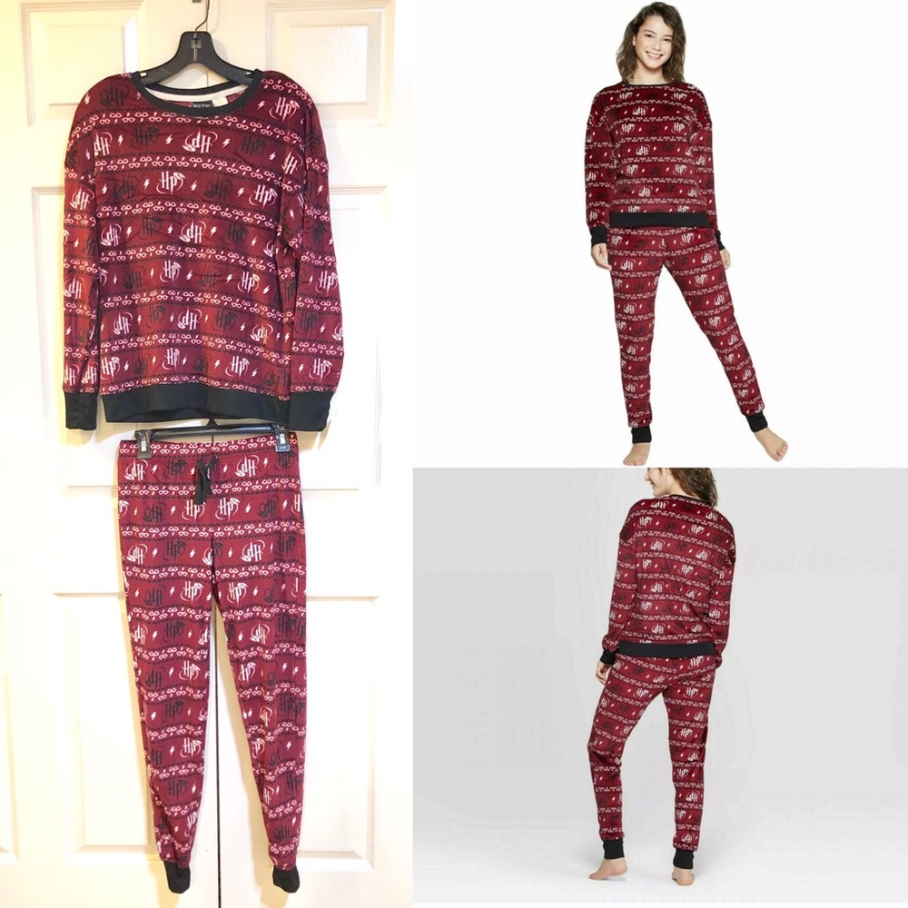 NWT-Harry Potter-Sueded Fleece Pajama Set-Sz XS